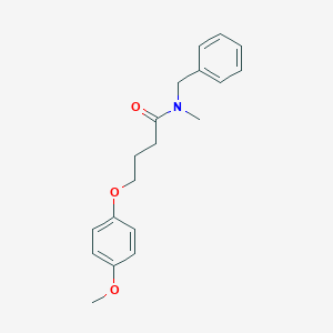 molecular formula C19H23NO3 B255442 N-benzyl-4-(4-methoxyphenoxy)-N-methylbutanamide 