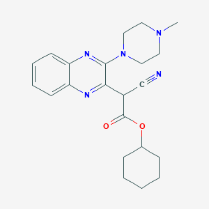 Cyclohexyl 2-cyano-2-[3-(4-methylpiperazin-1-yl)quinoxalin-2-yl]acetate