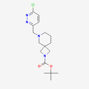 molecular formula C17H25ClN4O2 B2554461 Tert-butyl 8-[(6-chloropyridazin-3-yl)methyl]-2,8-diazaspiro[3.5]nonane-2-carboxylate CAS No. 2402830-65-1