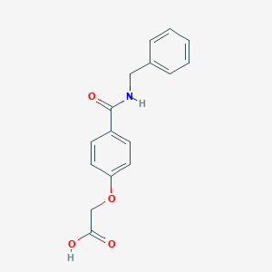 molecular formula C16H15NO4 B255447 2-[4-(Benzylcarbamoyl)phenoxy]acetic acid 
