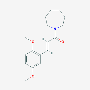 molecular formula C17H23NO3 B255448 1-[3-(2,5-Dimethoxyphenyl)acryloyl]azepane 