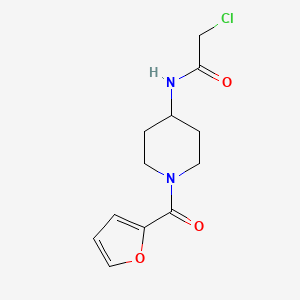 2-chloro-N-[1-(furan-2-carbonyl)piperidin-4-yl]acetamide