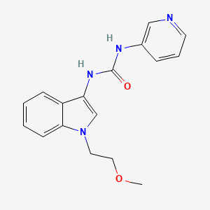 molecular formula C17H18N4O2 B2554493 1-(1-(2-methoxyethyl)-1H-indol-3-yl)-3-(pyridin-3-yl)urea CAS No. 941902-76-7