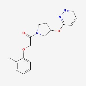 1-(3-(Pyridazin-3-yloxy)pyrrolidin-1-yl)-2-(o-tolyloxy)ethanone