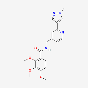 2,3,4-trimethoxy-N-{[2-(1-methyl-1H-pyrazol-4-yl)pyridin-4-yl]methyl}benzamide