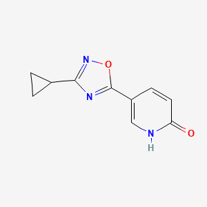 5-(3-cyclopropyl-1,2,4-oxadiazol-5-yl)pyridin-2(1H)-one