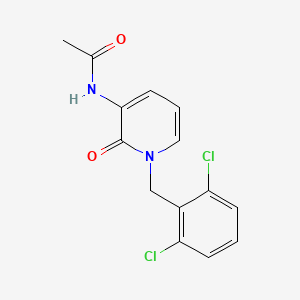 molecular formula C14H12Cl2N2O2 B2554548 N-[1-(2,6-dichlorobenzyl)-2-oxo-1,2-dihydro-3-pyridinyl]acetamide CAS No. 338784-35-3