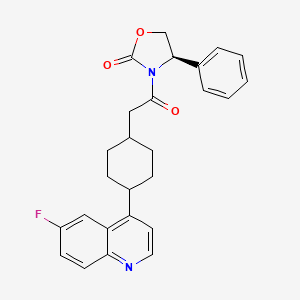 (R)-3-(2-(4-(6-fluoroquinolin-4-yl)cyclohexyl)acetyl)-4-phenyloxazolidin-2-one