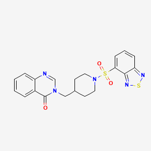 3-[[1-(2,1,3-Benzothiadiazol-4-ylsulfonyl)piperidin-4-yl]methyl]quinazolin-4-one
