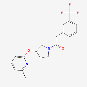 1-(3-((6-Methylpyridin-2-yl)oxy)pyrrolidin-1-yl)-2-(3-(trifluoromethyl)phenyl)ethanone