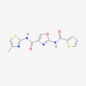 N-(4-methylthiazol-2-yl)-2-(thiophene-2-carboxamido)oxazole-4-carboxamide