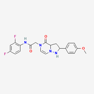 N-(2,4-difluorophenyl)-2-[2-(4-methoxyphenyl)-4-oxo-4H,5H-pyrazolo[1,5-a]pyrazin-5-yl]acetamide