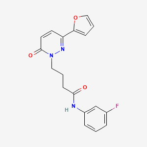 N-(3-fluorophenyl)-4-(3-(furan-2-yl)-6-oxopyridazin-1(6H)-yl)butanamide