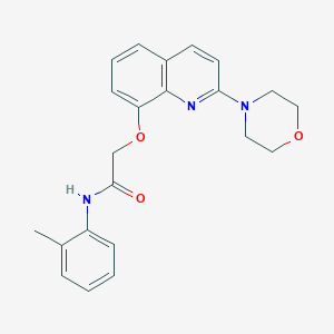 2-((2-morpholinoquinolin-8-yl)oxy)-N-(o-tolyl)acetamide