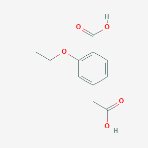 molecular formula C11H12O5 B025546 4-(羧甲基)-2-乙氧基苯甲酸 CAS No. 220438-80-2