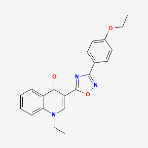 3-(3-(4-ethoxyphenyl)-1,2,4-oxadiazol-5-yl)-1-ethylquinolin-4(1H)-one