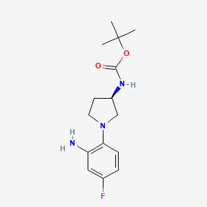 (R)-tert-Butyl 1-(2-amino-4-fluorophenyl)pyrrolidin-3-ylcarbamate