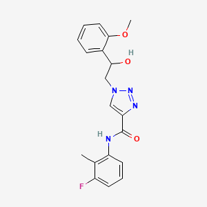 N-(3-fluoro-2-methylphenyl)-1-(2-hydroxy-2-(2-methoxyphenyl)ethyl)-1H-1,2,3-triazole-4-carboxamide