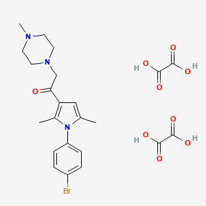 1-(1-(4-bromophenyl)-2,5-dimethyl-1H-pyrrol-3-yl)-2-(4-methylpiperazin-1-yl)ethanone dioxalate