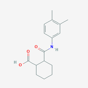 molecular formula C16H21NO3 B2554646 2-[(3,4-Dimethylphenyl)carbamoyl]cyclohexane-1-carboxylic acid CAS No. 448254-83-9