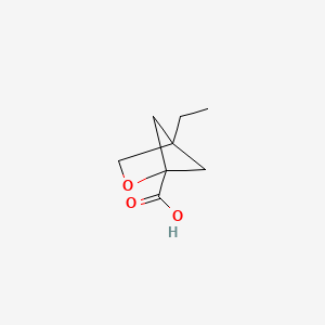 molecular formula C8H12O3 B2554650 4-乙基-2-氧杂双环[2.1.1]己烷-1-羧酸 CAS No. 2445786-48-9