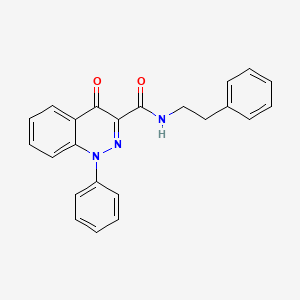 4-oxo-N~3~-phenethyl-1-phenyl-1,4-dihydro-3-cinnolinecarboxamide