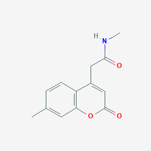 N-methyl-2-(7-methyl-2-oxo-2H-chromen-4-yl)acetamide