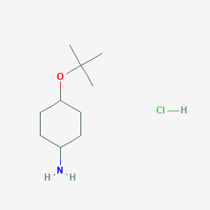 molecular formula C10H22ClNO B2554661 4-(tert-Butoxy)cyclohexanamine hydrochloride CAS No. 2287283-85-4