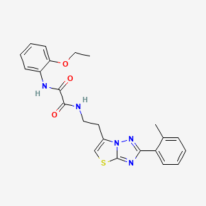N1-(2-ethoxyphenyl)-N2-(2-(2-(o-tolyl)thiazolo[3,2-b][1,2,4]triazol-6-yl)ethyl)oxalamide