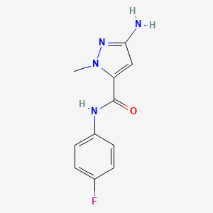 3-amino-N-(4-fluorophenyl)-1-methyl-1H-pyrazole-5-carboxamide