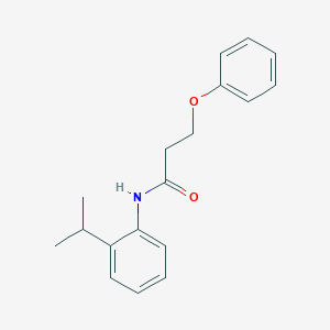 molecular formula C18H21NO2 B2554669 N-(2-isopropylphenyl)-3-phenoxypropanamide CAS No. 304888-76-4