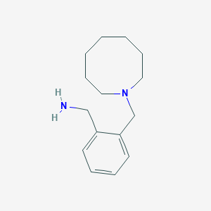 [2-(Azocan-1-ylmethyl)phenyl]methanamine