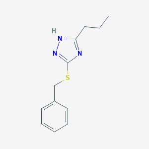 molecular formula C12H15N3S B255469 3-benzylsulfanyl-5-propyl-1H-1,2,4-triazole 