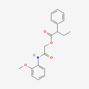 molecular formula C19H21NO4 B2554708 2-[(2-Methoxyphenyl)amino]-2-oxoethyl 2-phenylbutanoate CAS No. 1210013-06-1