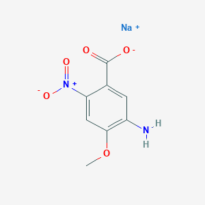 Sodium;5-amino-4-methoxy-2-nitrobenzoate