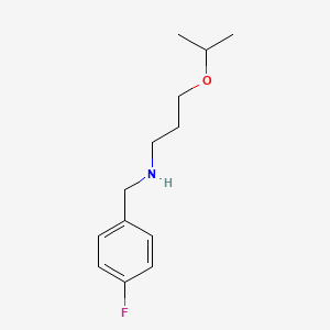 molecular formula C13H20FNO B2554711 (4-Fluoro-benzyl)-(3-isopropoxy-propyl)-amine CAS No. 799260-49-4