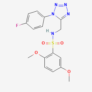 N-((1-(4-fluorophenyl)-1H-tetrazol-5-yl)methyl)-2,5-dimethoxybenzenesulfonamide