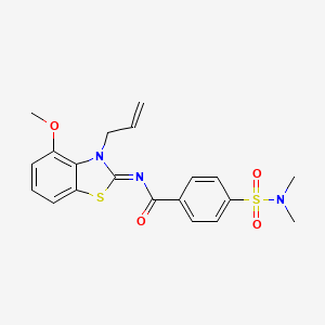 (Z)-N-(3-allyl-4-methoxybenzo[d]thiazol-2(3H)-ylidene)-4-(N,N-dimethylsulfamoyl)benzamide