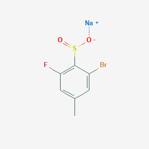 Sodium;2-bromo-6-fluoro-4-methylbenzenesulfinate