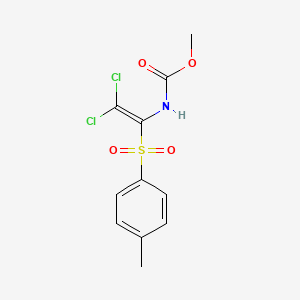 molecular formula C11H11Cl2NO4S B2554725 Methyl (2,2-dichloro-1-tosylvinyl)carbamate CAS No. 868212-26-4