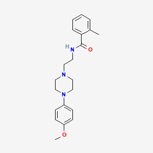 N-(2-(4-(4-methoxyphenyl)piperazin-1-yl)ethyl)-2-methylbenzamide