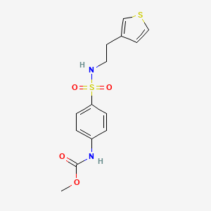 methyl (4-(N-(2-(thiophen-3-yl)ethyl)sulfamoyl)phenyl)carbamate