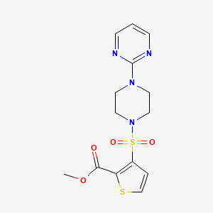 Methyl 3-[(4-pyrimidin-2-ylpiperazin-1-yl)sulfonyl]thiophene-2-carboxylate