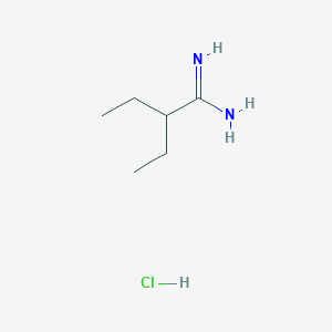 molecular formula C6H15ClN2 B2554735 2-乙基丁酰亚胺盐酸盐 CAS No. 857831-24-4