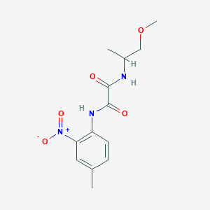 molecular formula C13H17N3O5 B2554741 N1-(1-methoxypropan-2-yl)-N2-(4-methyl-2-nitrophenyl)oxalamide CAS No. 941963-53-7