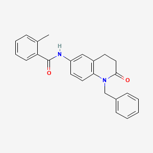 N-(1-benzyl-2-oxo-1,2,3,4-tetrahydroquinolin-6-yl)-2-methylbenzamide