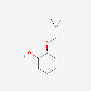 molecular formula C10H18O2 B2554749 (1S,2S)-2-(cyclopropylméthoxy)cyclohexan-1-ol CAS No. 2381432-16-0