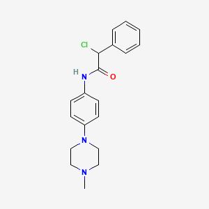 2-chloro-N-[4-(4-methylpiperazin-1-yl)phenyl]-2-phenylacetamide