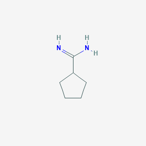molecular formula C6H12N2 B2554758 Cyclopentanecarboximidamide CAS No. 81303-69-7