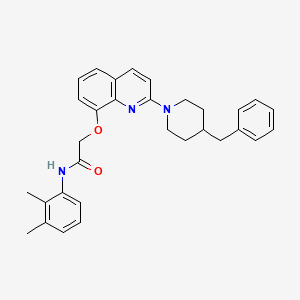 2-((2-(4-benzylpiperidin-1-yl)quinolin-8-yl)oxy)-N-(2,3-dimethylphenyl)acetamide